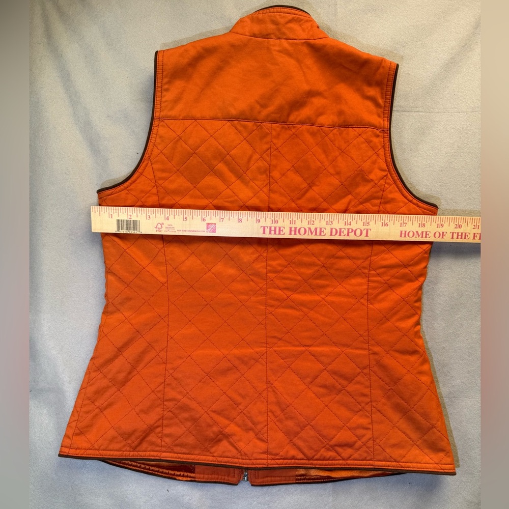 Pendleton Full-Zip Orange Quilted Vest - image 4